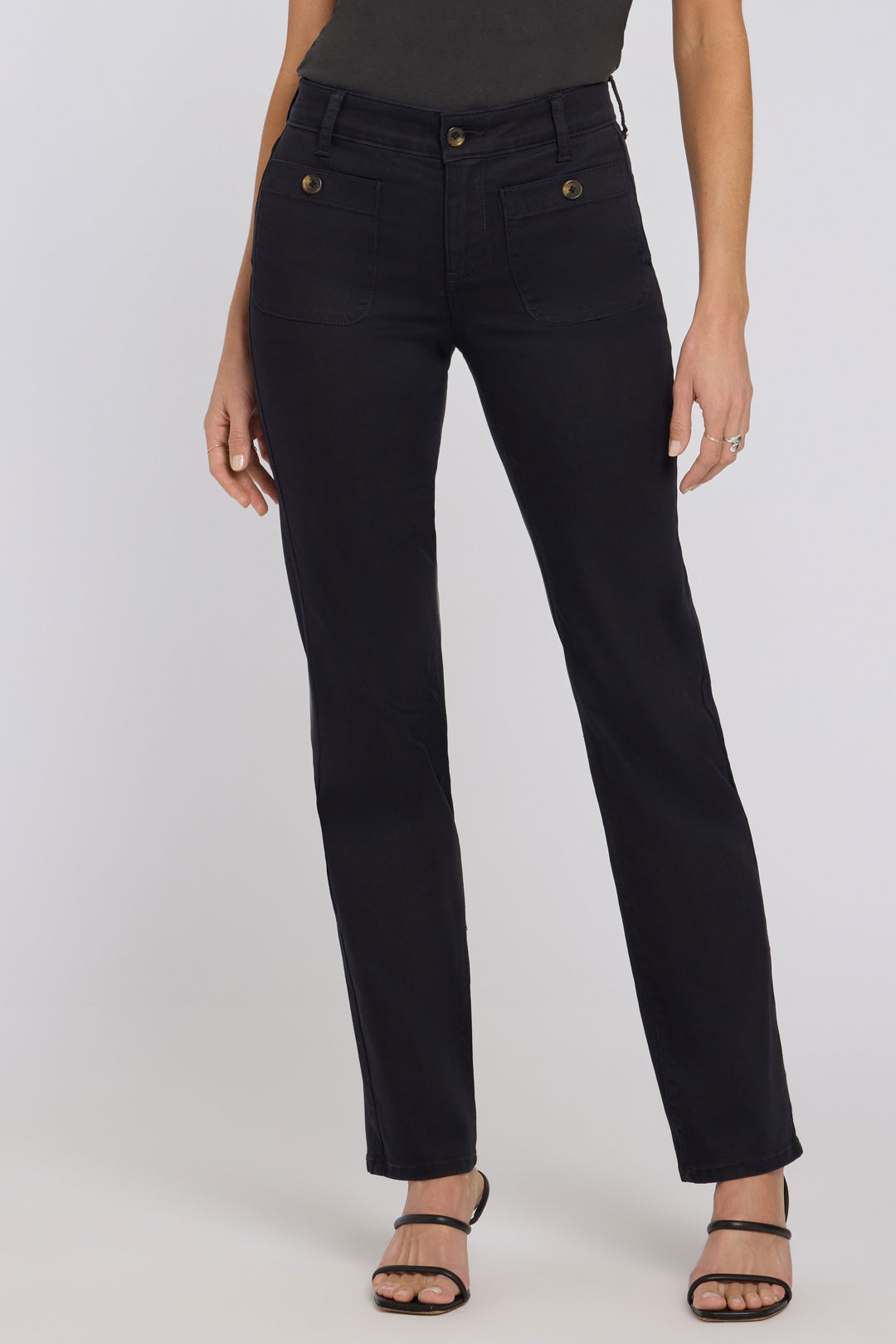 Marilyn Straight Jeans | Black | Denim | NYDJ