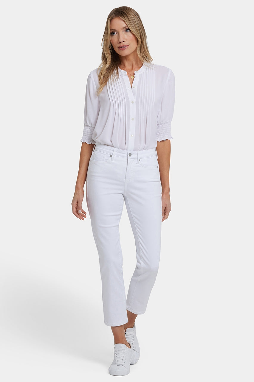 Sheri Slim Ankle Jeans | Optic White | Pants | NYDJ