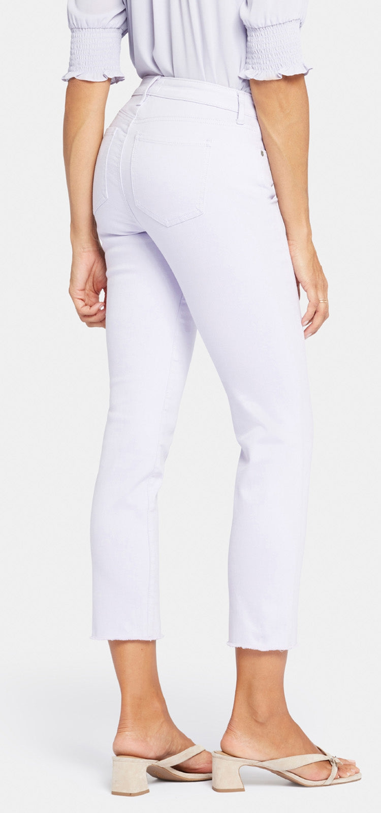 Sheri Slim Ankle Jeans Frayed Hems Lila Coloured Denim | Fairytale | Pants | NYDJ