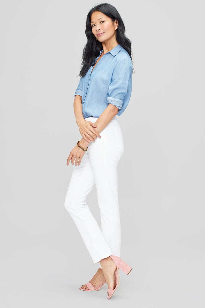 Sheri Slim Jeans White Coloured Denim | Optic White | Pants | NYDJ