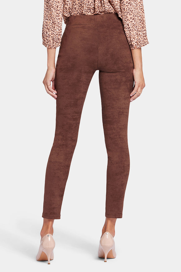 Legging Dark Brown Stretch Faux Suede | Dark Chocolate | Legging | NYDJ