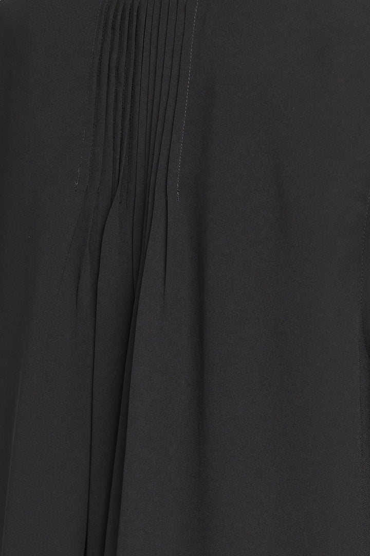 Sleeveless Pintuck Blouse | Black