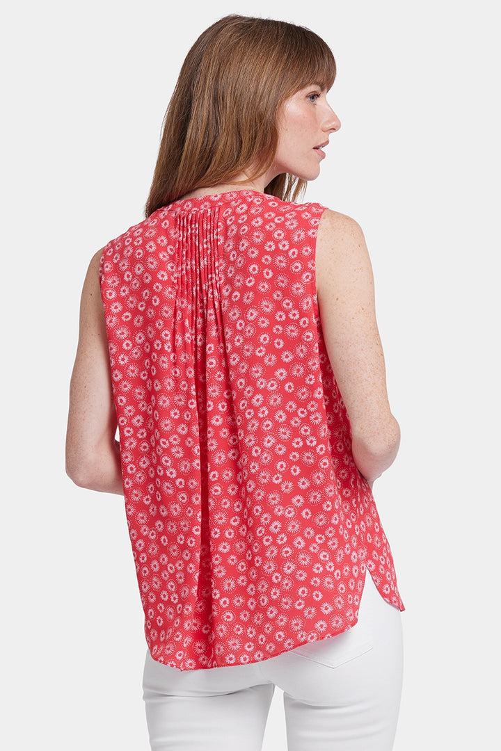 Sleeveless Pintuck Blouse | Teresita
