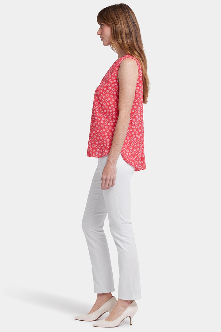 Sleeveless Pintuck Blouse | Teresita