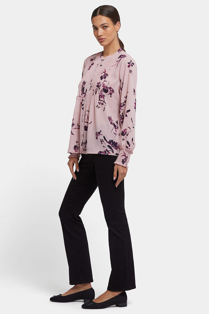 Pleated Peasant Blouse | Petite Palais