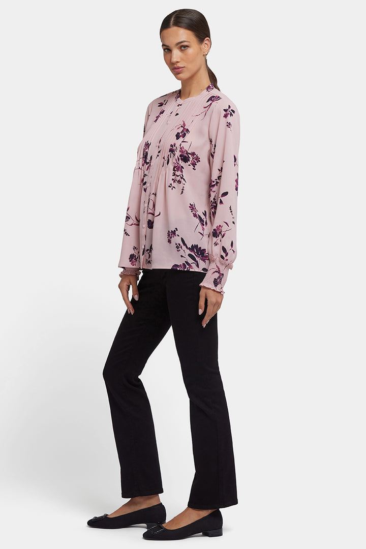 Pleated Peasant Blouse | Petite Palais