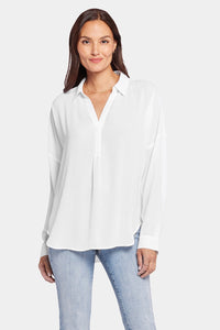 Becky Blouse White | Optic White | Blouse | NYDJ