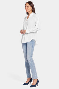 Becky Blouse White | Optic White | Blouse | NYDJ