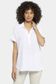 Becky Short Sleeved Blouse | Optic White | Blouse | NYDJ