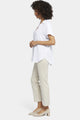 Becky Short Sleeved Blouse | Optic White | Blouse | NYDJ