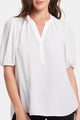 Hannah Blouse White | Optic White | Blouse | NYDJ