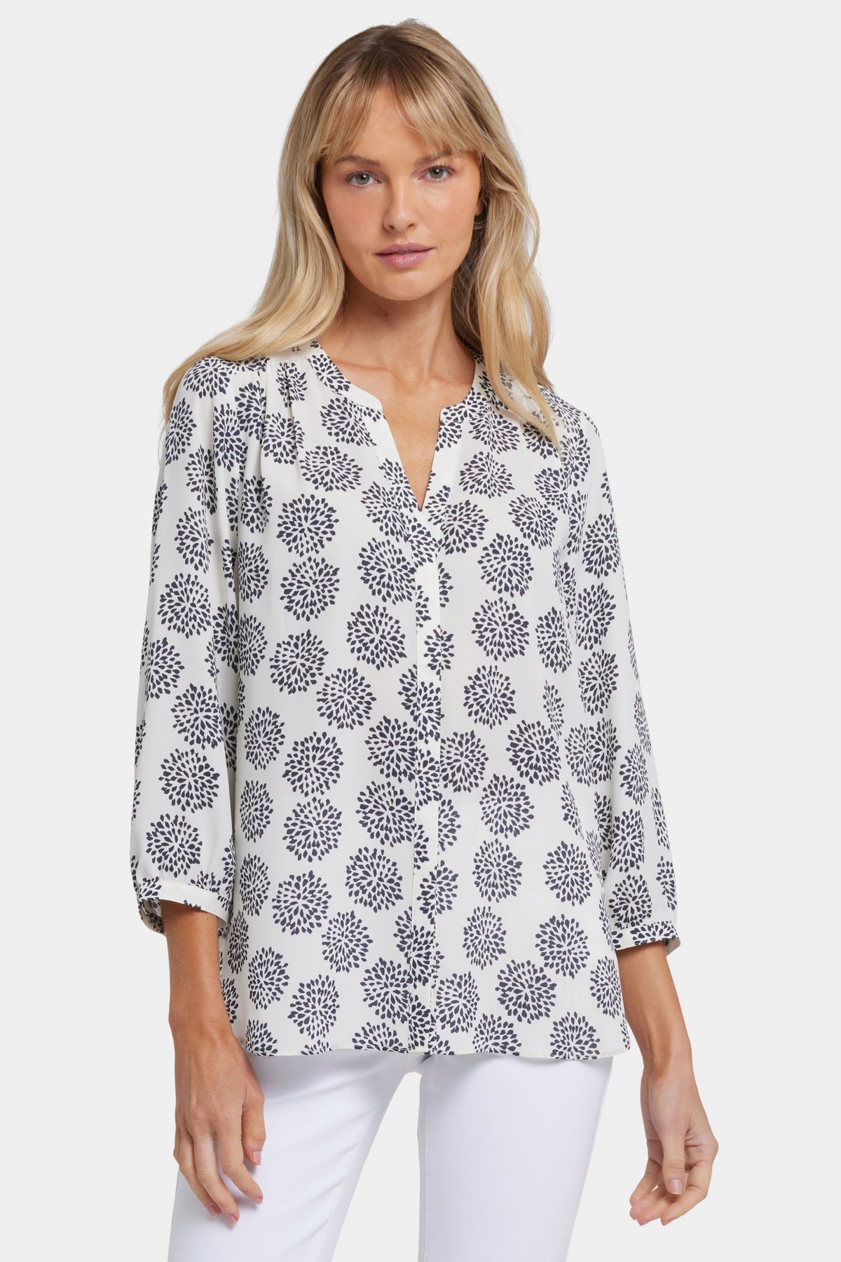 Pintuck Blouse | La Casa Blanca | Blouse | NYDJ