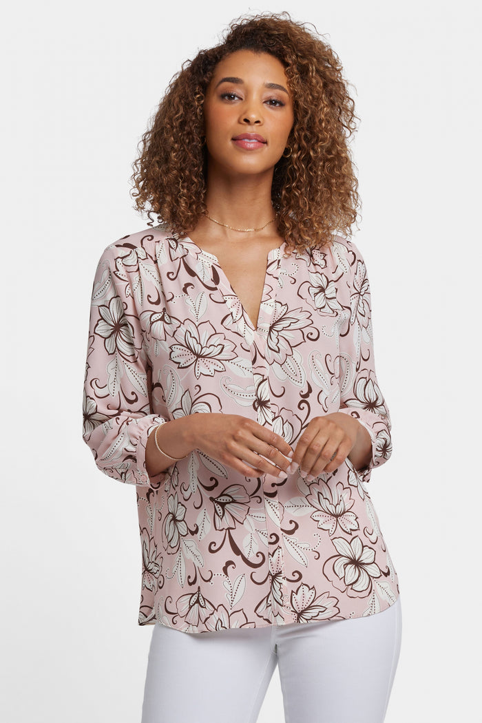 Pintuck Blouse | Zara Terraza | Blouse | NYDJ