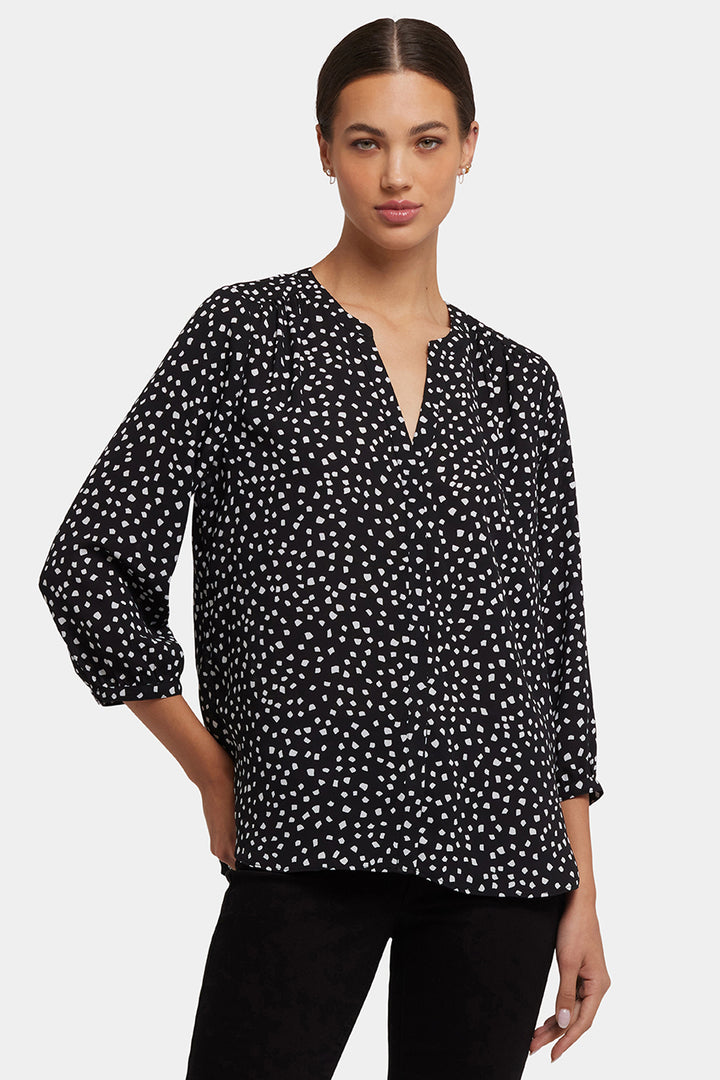 Pintuck Blouse | Francoise Dots