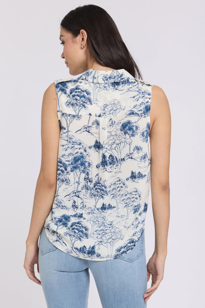 Gabrielle Sleeveless Blouse | Le Parc