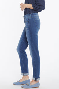 Margot Girlfriend Jeans Medium Blue Premium Denim | Heron | Denim | NYDJ