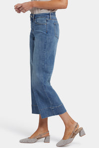 Teresa Wide Leg Ankle Jeans With 3" Hems | Majorca Bay | Pants | NYDJ