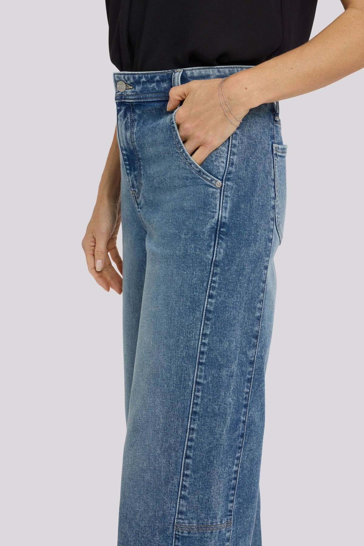 Gracie Wide Leg Jeans With Super High Rise | Secret Hollow | Denim | NYDJ