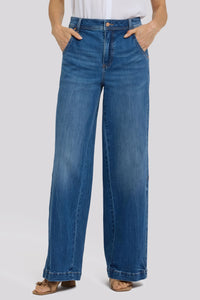 Gracie Wide Leg Jeans With Super High Rise | Wild River | Denim | NYDJ