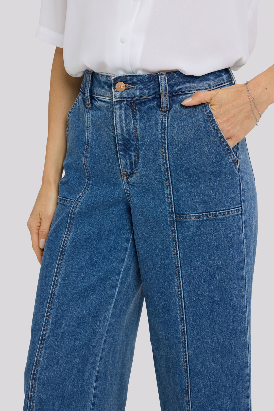 Simone Wide Leg Jeans With High Rise | Salton | Denim | NYDJ