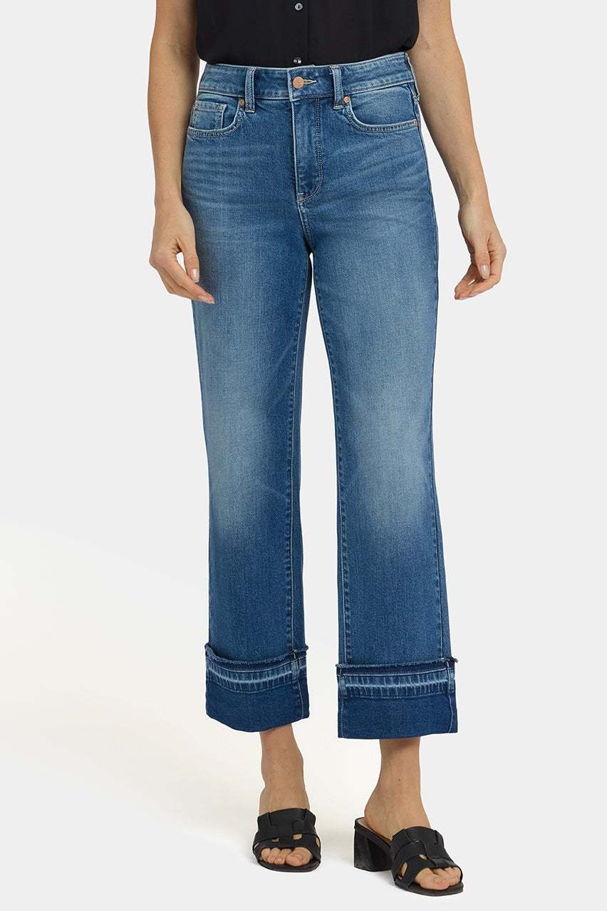 Bailey Relaxed Straight Ankle Jeans With High Rise | Sun Soak | Denim | NYDJ