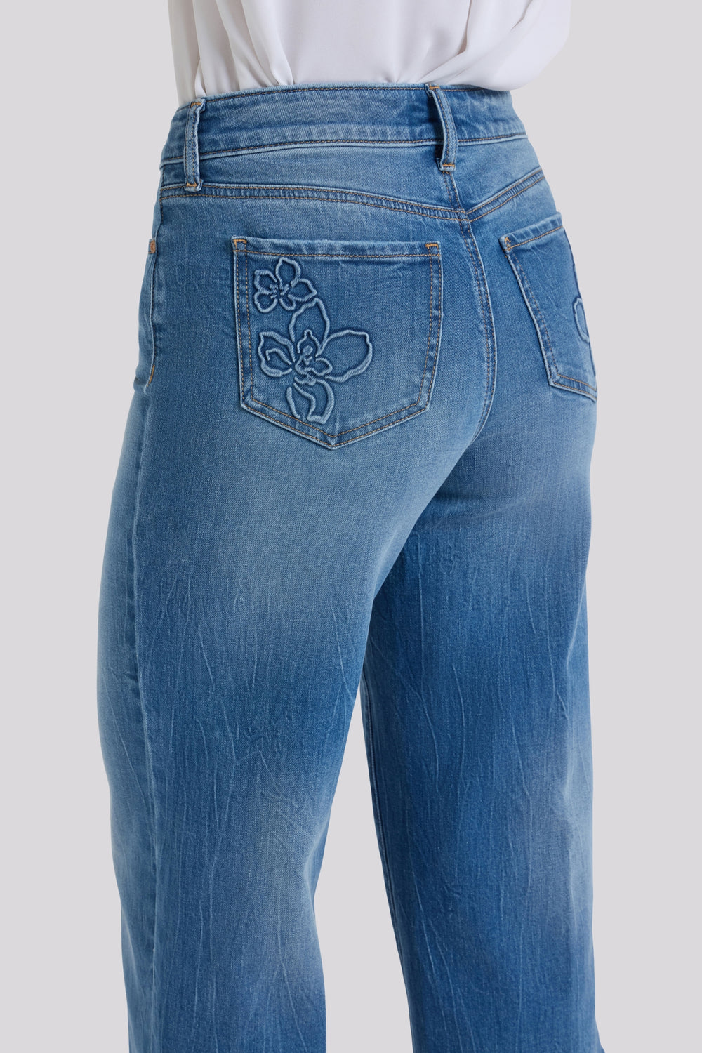 Brigitte Wide Leg Capri Jeans With High Rise | Pacifica | Denim | NYDJ