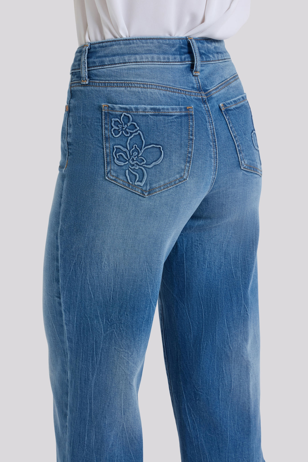 Brigitte Wide Leg Capri Jeans With High Rise | Pacifica | Denim | NYDJ