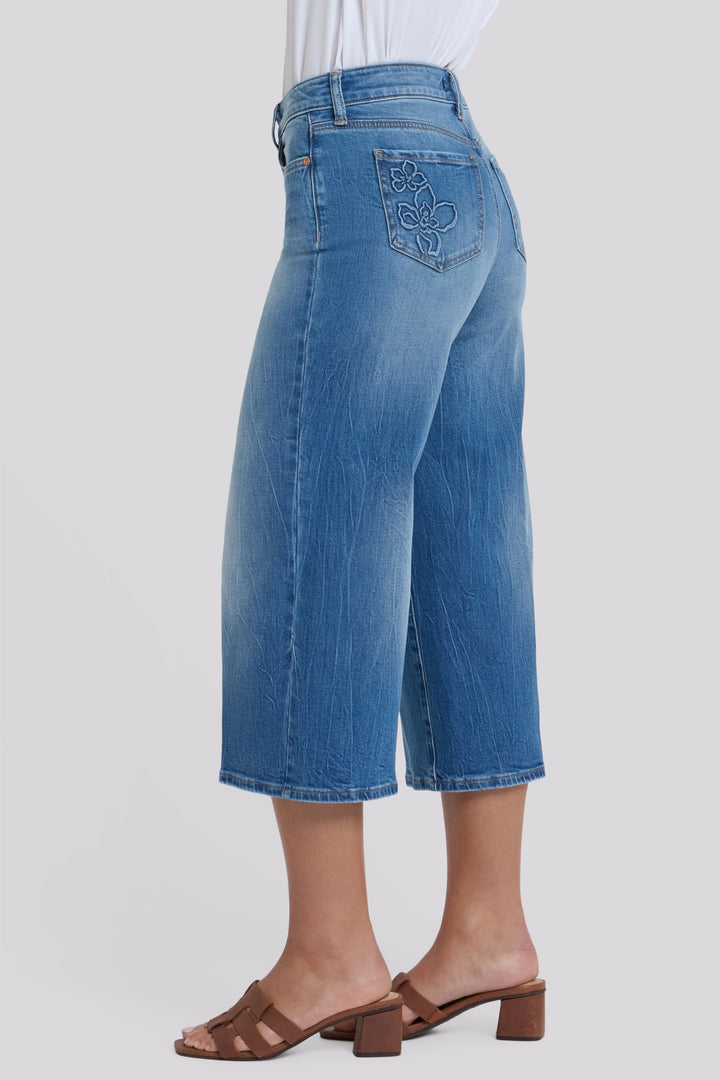 Brigitte Wide Leg Capri Jeans With High Rise | Pacifica | Denim | NYDJ