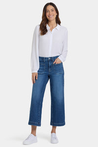 Teresa Wide Leg Ankle | Opera Blue | Denim | NYDJ