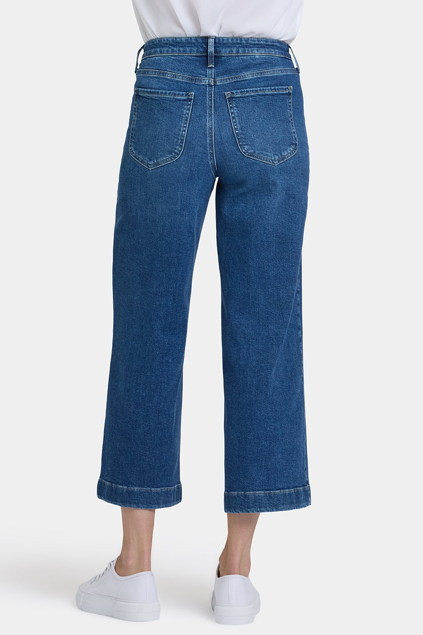 Teresa Wide Leg Ankle | Opera Blue | Denim | NYDJ