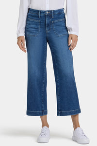 Teresa Wide Leg Ankle | Opera Blue | Denim | NYDJ