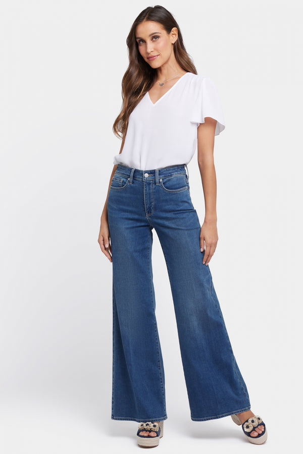 Mia Palazzo Jeans With High Rise | Valencia Surf | Wide Leg | NYDJ