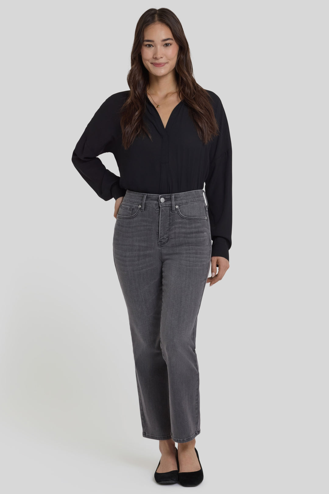 Marilyn Straight Ankle Jeans | Chateau Shadow | Pants | NYDJ