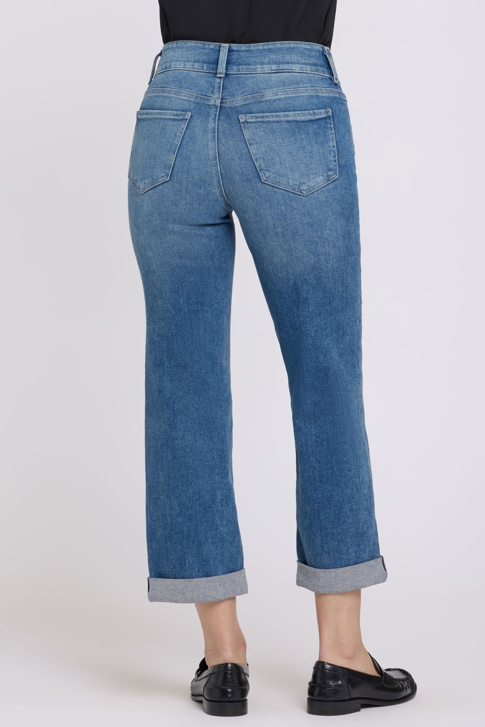 Bailey Relaxed Straight Crop Jeans In Re-New Denim With High Rise | Breezy Palms | Denim | NYDJ