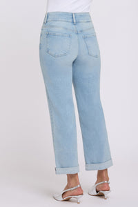 Bailey Relaxed Straight Crop Jeans In Re-New Denim With High Rise | Breezy Palms | Denim | NYDJ