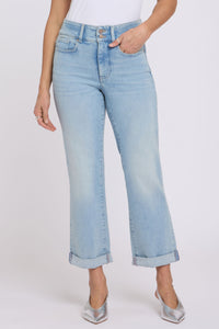 Bailey Relaxed Straight Crop Jeans In Re-New Denim With High Rise | Breezy Palms | Denim | NYDJ