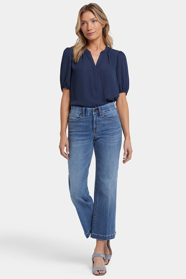 Waist-Match™ Teresa Wide Leg Ankle Jeans | Barcelona Breeze | Denim | NYDJ