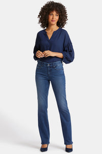 Marilyn Straight Jeans Medium Blue Waist-Match™ Denim | Moonlight | Pants | NYDJ