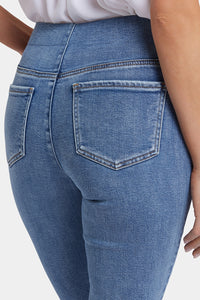 Ami Skinny Ankle Pull-On Jeans In Soft-Contour Denim™ With Side Slits | Minorca Isle | Pants | NYDJ