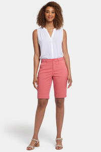 Bermuda Shorts In Stretch Twill | Spiced Coral | Shorts | NYDJ