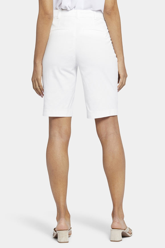 Bermuda Short White Stretch Twill | Optic White | Shorts | NYDJ