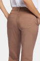 Straight Leg Ankle Trouser Brown Stretch Twill | Baguette | Non Denim | NYDJ