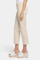 Straight Leg Ankle Trouser Beige Stretch Twill | Sunbird Stripe | Non Denim | NYDJ