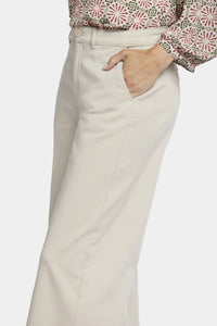 Whitney Trouser Beige Stretch Twill | Feather | Pants | NYDJ