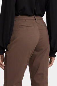 Barbara Bootcut Trouser Brown Stretch Twill | Dark Wood | Non Denim | NYDJ