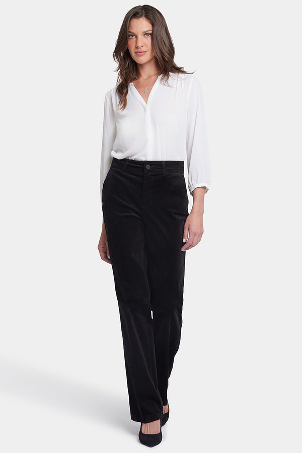 Straight Leg Trouser Black | Black | Pants | NYDJ