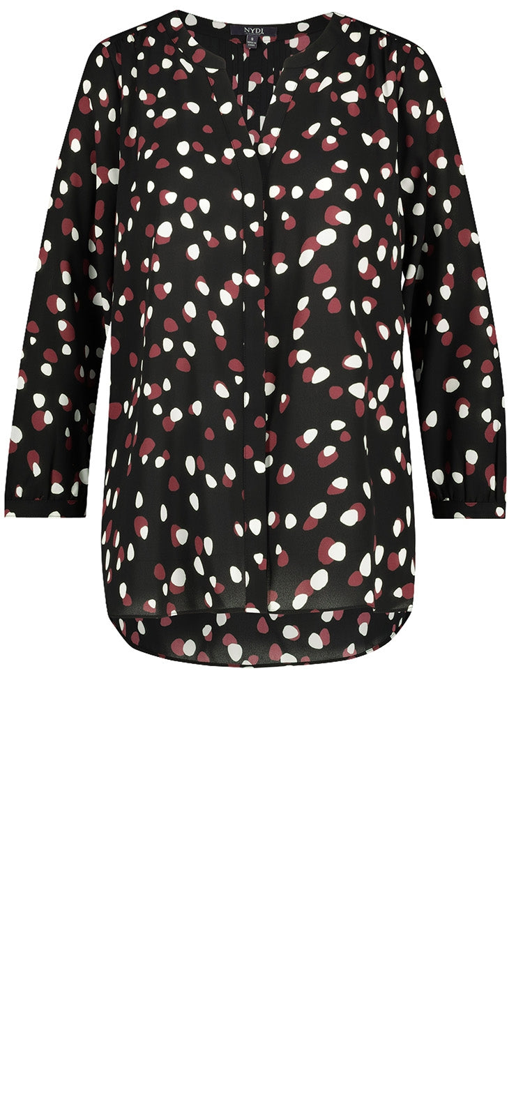 Pintuck Blouse Dot Print | Watkins Dot | Blouse | NYDJ