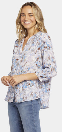 Pintuck Blouse Floral Print | Becca Bouquet | Blouse | NYDJ