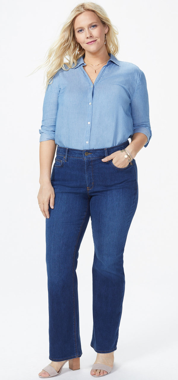 Barbara Bootcut Medium Blue Premium Denim (Plus) | Quinn | Denim | NYDJ