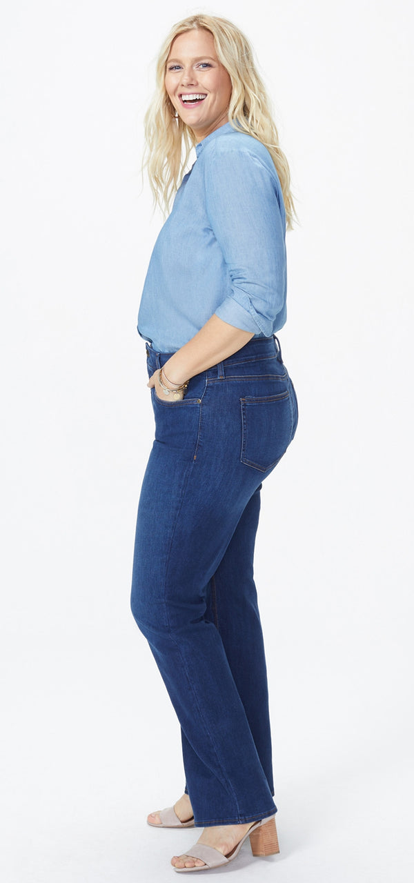 Barbara Bootcut Medium Blue Premium Denim (Plus) | Quinn | Denim | NYDJ